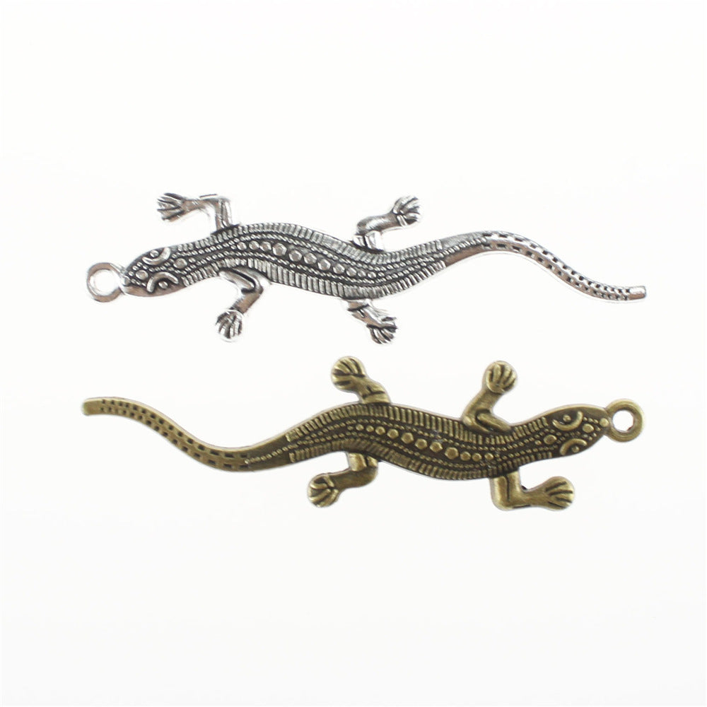 Alloy Lizard Charm Pendant for DIY Jewelry