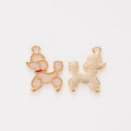 Enamel Poodle Dog Charm Metal Pendant for Jewelry Making view 10