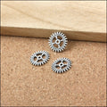 Zinc Alloy Gear Charm Pendant No.221497 for DIY Necklace Bracelet Jewelry Making view 3