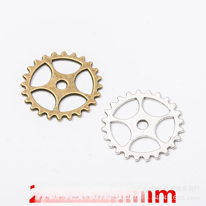 Zinc Alloy Gear Charm Pendant No.108527 for DIY Necklace Bracelet Jewelry Making