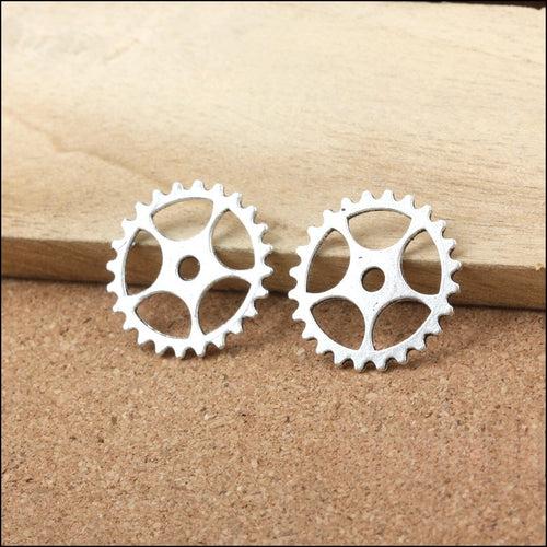 Zinc Alloy Gear Charm Pendant No.108527 for DIY Necklace Bracelet Jewelry Making
