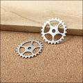 Zinc Alloy Gear Charm Pendant No.108527 for DIY Necklace Bracelet Jewelry Making view 3
