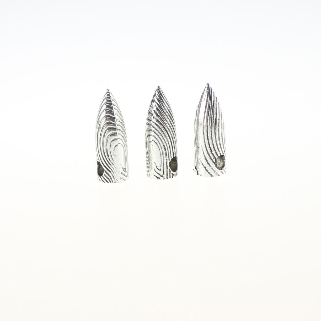 Large Hole Bullet Head Alloy Charm Pendant