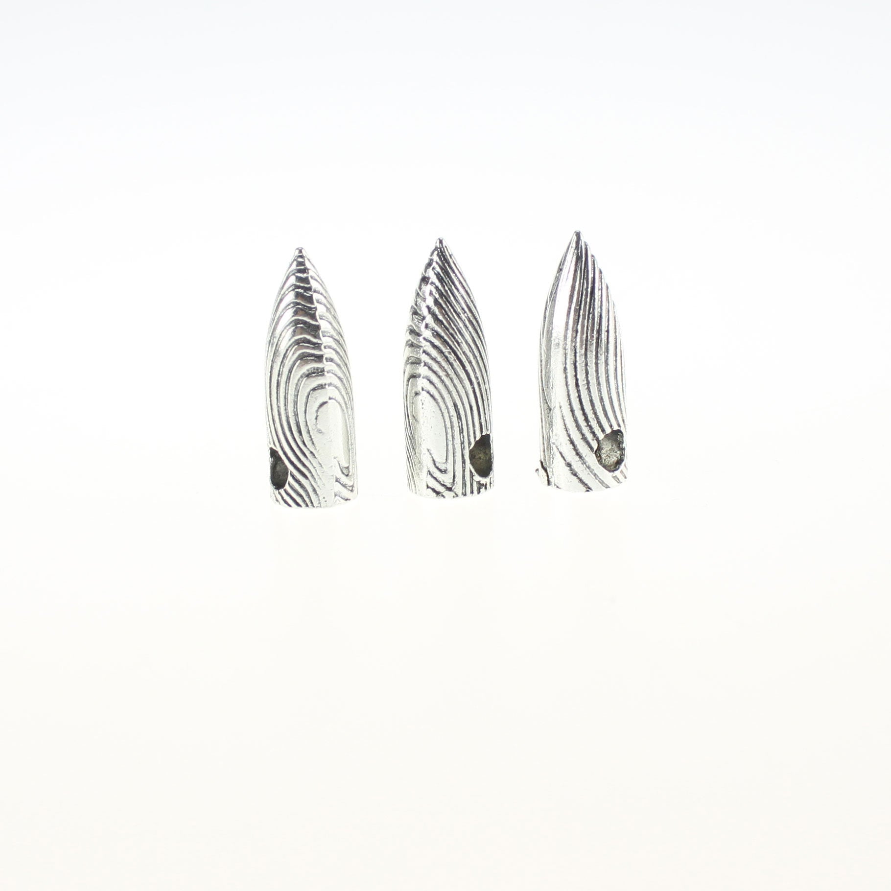 Large Hole Bullet Head Alloy Charm Pendant