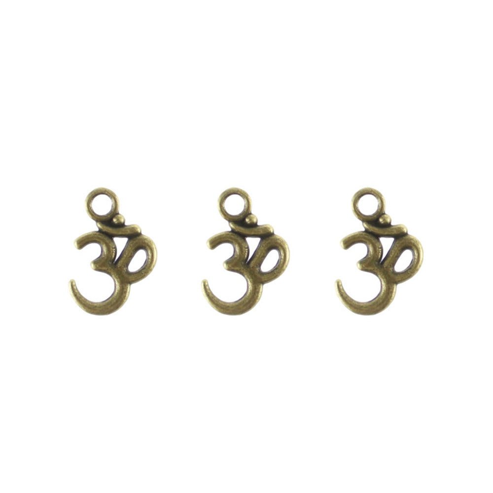 3D Alloy Tail Chain Charm Pendant for DIY Jewelry