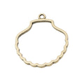 Vintage Scallop Shell Open Bezels in Multiple Finishes for Jewelry Making view 6