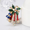 Red Gold Tone Bell Metal Brooch Pin for Jackets and Lapels view 4