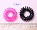 Spiral Telephone Cord Hair Elastic Bands in Two Assortments view 3