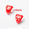 Red Christmas Large Hole Bead Charms in 10 Styles for Jewelry Making view 6