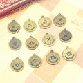 Twelve Zodiac Coin Alloy Charm Assortment in Two Finishes view 2