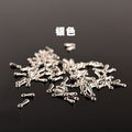 Mini Teardrop Metal End Charms in 5 Decorative Finishes view 10