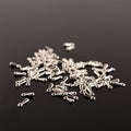 Mini Teardrop Metal End Charms in 5 Decorative Finishes view 1
