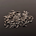 Mini Teardrop Metal End Charms in 5 Decorative Finishes view 4