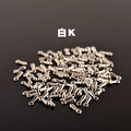 6x3mm Alloy Teardrop End Charms for Necklace Bracelet DIY