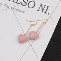 Velvet Heart Long Statement Stud Earrings in Twelve Styles view 7