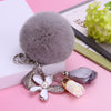 Gray-White Gray-Floral-Tassel Gray-Pom