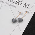 Velvet Heart Long Statement Stud Earrings in Twelve Styles view 9