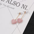 Velvet Heart Long Statement Stud Earrings in Twelve Styles view 10