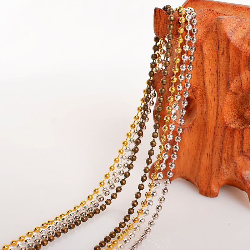 DIY Ball Chain Necklace and Tag Chain