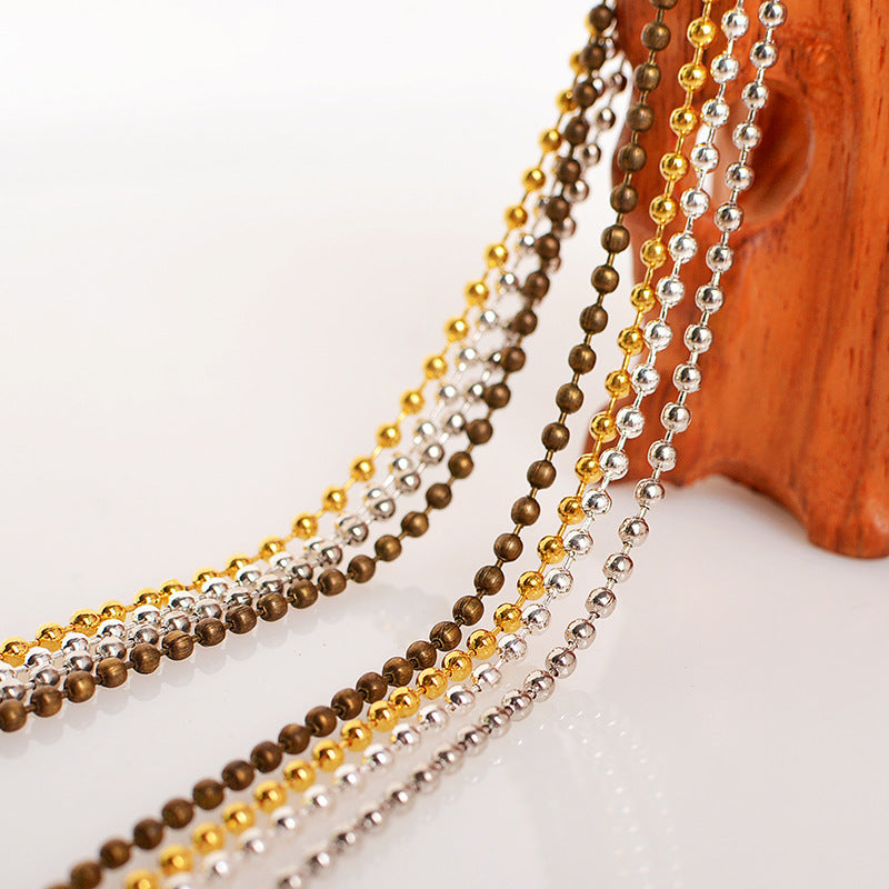 DIY Ball Chain Necklace and Tag Chain