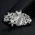Blue Gold Tone Flower Crystal Nine Designs Metal Brooch Pin view 4