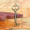 60×21mm Vintage Heart Key Alloy Charm Pendant