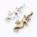 Smooth Curved Seahorse Charm in 2 Finishes for Jewelry Making view 4