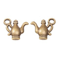 Two Handle Teapot Antique Metal Charms Jewelry Findings view 4