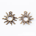 Radiant Sun Metal Charms in Five Finishes for Jewelry Making view 4