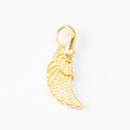 Lobster Clasp Wing Dangle Charms in Three Finishes view 4