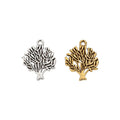 Rounded Tree Canopy Metal Charm Pendant Jewelry Making Component view 4