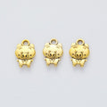 Cartoon Pig Charm Small Metal Pendant in Five Finishes view 4