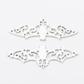 Filigree Bat Wing Connectors in 4 Metal Finish Options view 4