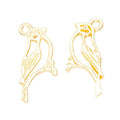 Bird On Branch Charm in 3 Metal Finishes for Jewelry Making view 4