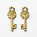 Ornate Vintage Key Charms in Two Antique Metal Finishes view 4