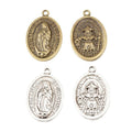 Guadalupe Medal in 2 Metal Finishes for Jewelry Making view 4