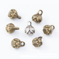 6-Finish Lotus Seed Pod Bail Metal Jewelry Components for Crafts view 4