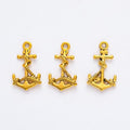 Rope Wrapped Anchor Charm in 6 Metal Finishes for Jewelry Making view 4