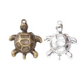Open Shell Turtle Charms in Two Antique Finishes Jewelry Components view 4