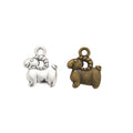 Curled Horn Sheep Metal Charms in Two Antique Finishes view 4