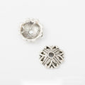 Floral Bead Cap Metal Jewelry Components in 10 Distinct Finishes view 4