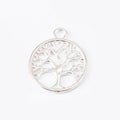 Round Tree of Life Metal Pendant Charms in 6 Distinct Finishes view 4