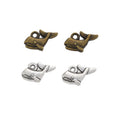 Tiny Whale Charm in 2 Metal Finishes for Jewelry Making view 4