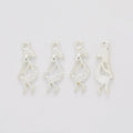 Woman Silhouette Charm in 3 Metal Finishes for Jewelry Making view 4