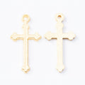 Simple Cross Charm in Multiple Metal Finishes for Jewelry Making view 4