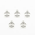 House Metal Charms in Two Antique Finishes for Jewelry Making view 4