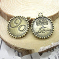 Double-Sided Tree of Life Round Charms in Two Finishes view 4