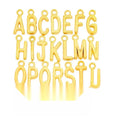 Uppercase Alphabet Letter Charms in Multiple Metal Finishes for Jewelry Making view 4