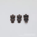Layered Owl Charm Metal Jewelry Making Component Pendant view 4