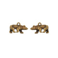 Dimensional Blossom Metal Charms in Three Antique Finishes view 4